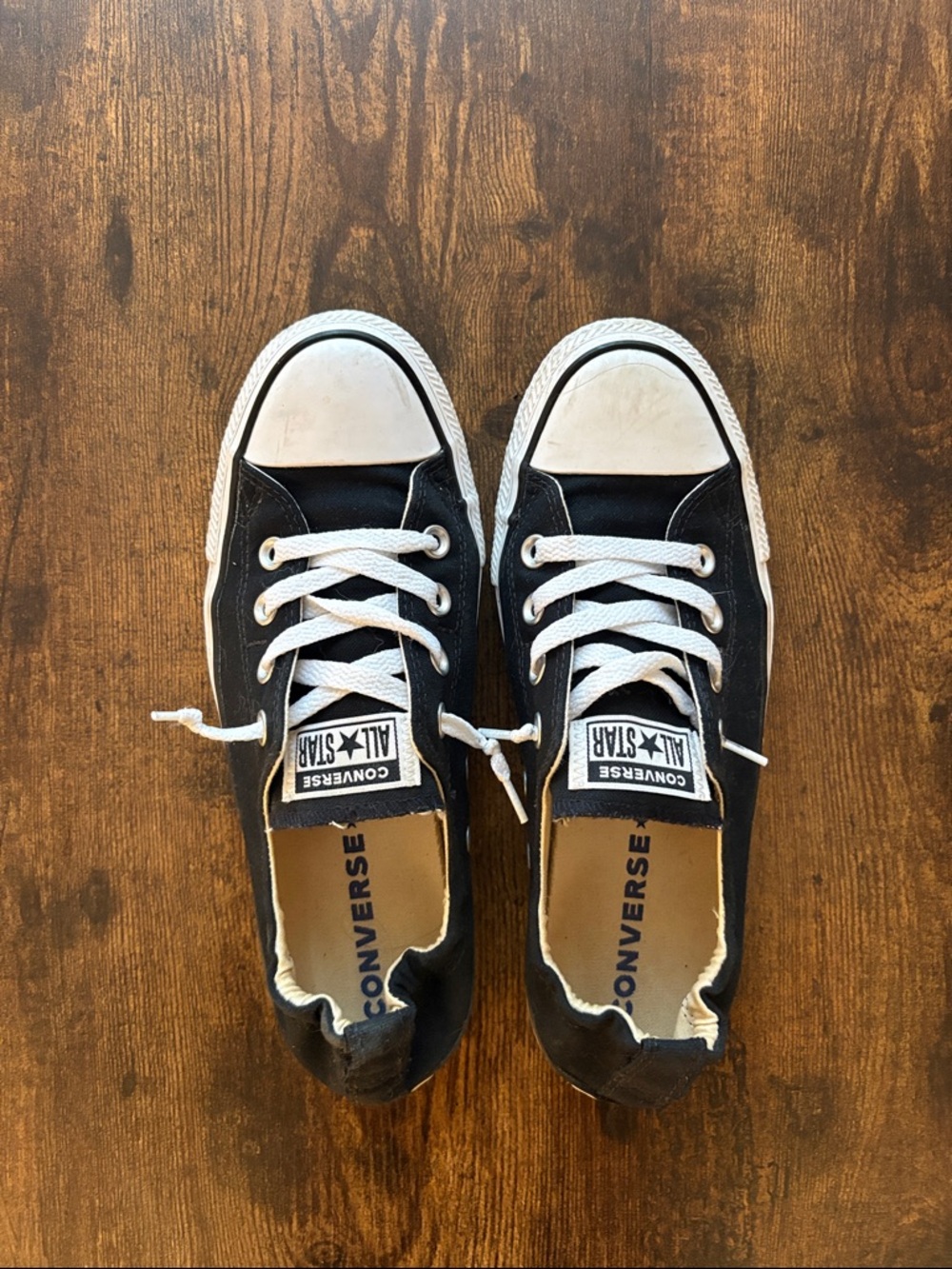 Converse Black and White Low Top Sneakers